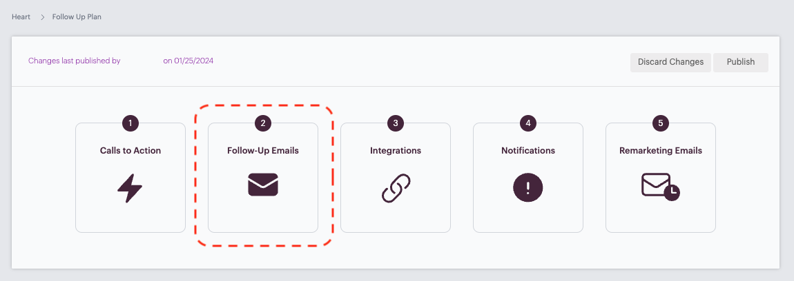 follow-up tiles - emails