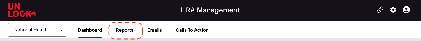 top nav - Reports